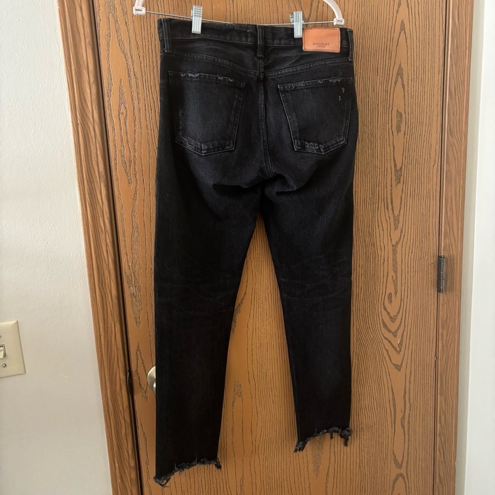 MOUSSY VINTAGE Staley Tapered Jeans size 27 in Washed Black - Picture 3 of 4
